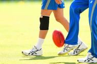 PERTH, AUSTRALIA - OCTOBER 31:  Mitchell Starc of Australia walks on his injured leg during an Australia nets session at WACA on October 31, 2016 in Perth, Australia.  (Photo by Daniel Carson/Getty Images)